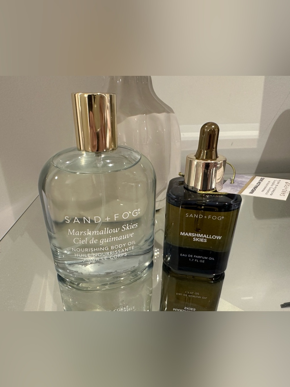 NWT Sand + Fog Marshmallow Skies Nourishing Body Oil & Dropper - Mini Bundle